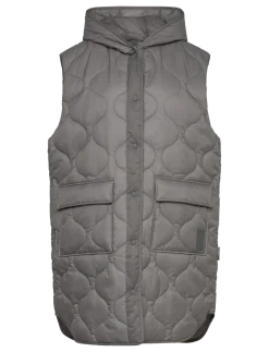 LONG VEST DARK SHADOW - Vatterede veste