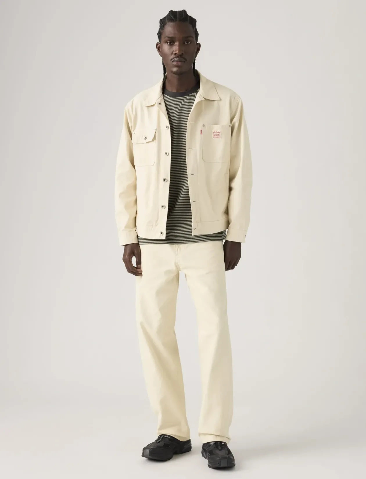 568 LOOSE STRT CARPENTER UNDYE - Relaxed jeans