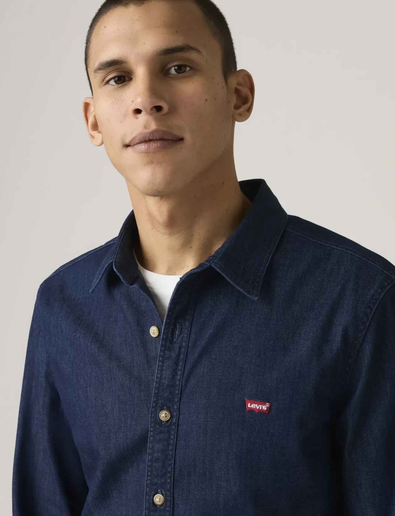 LS BATTERY HM SHIRT SLIM MOOKI - Denimskjorter