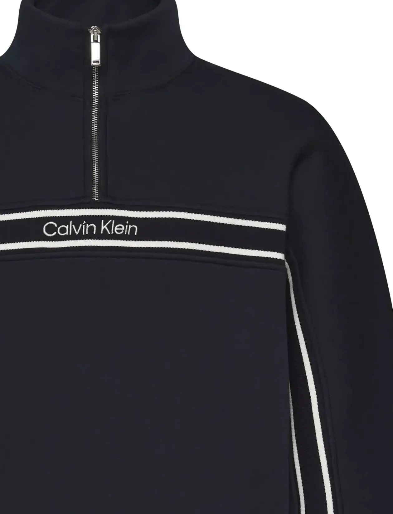 LS COTTON SPACER STRIPE RIB QTR - Sweatshirts