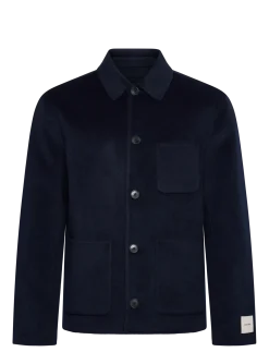 LS DOUBLE FACE WOOL BLEND CHORE - Uldjakker