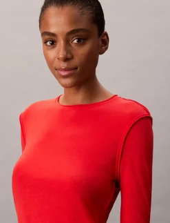 LS INSIDE OUT SHEER WOOL KNIT TO - Strik