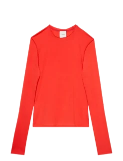 LS INSIDE OUT SHEER WOOL KNIT TO - Strik