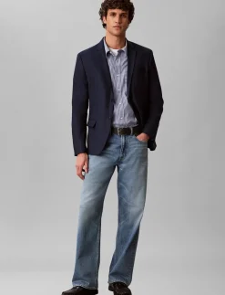 LS LINEN LYOCELL SLIM BLAZER - Enkeltradede blazere