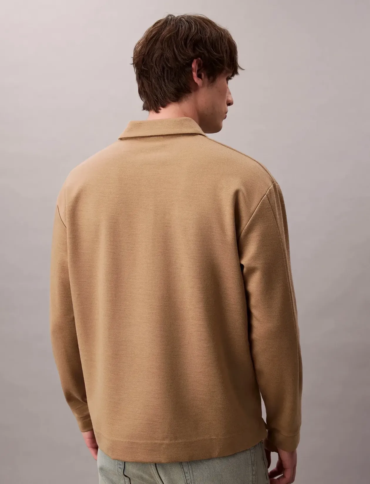 LS Stretch Wool Blend Interlock - Langærmede