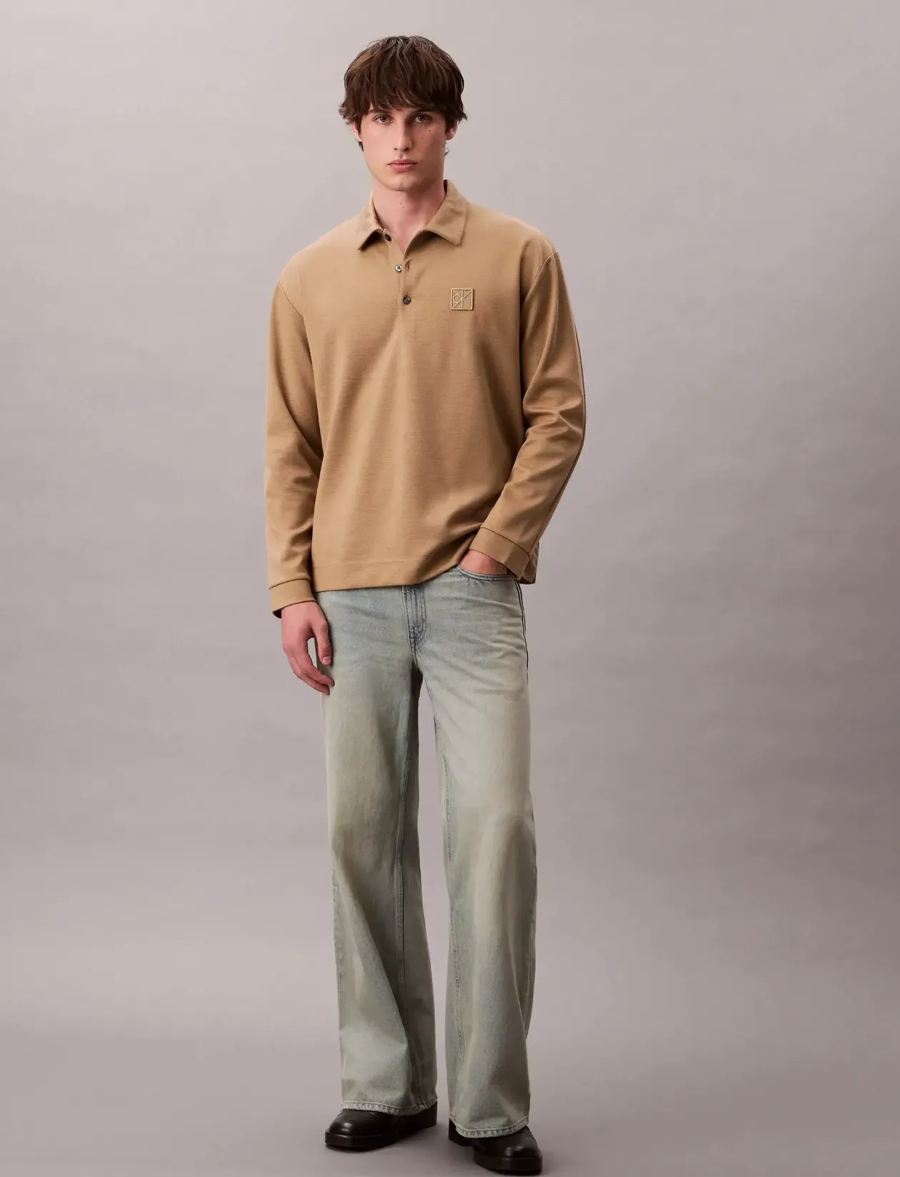 LS Stretch Wool Blend Interlock - Langærmede