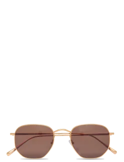 Lucca Gold Brown - Round Frame