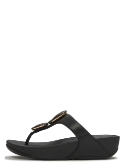 LULU MARBLED-STONE TOE-POST SANDALS - Platformsandaler