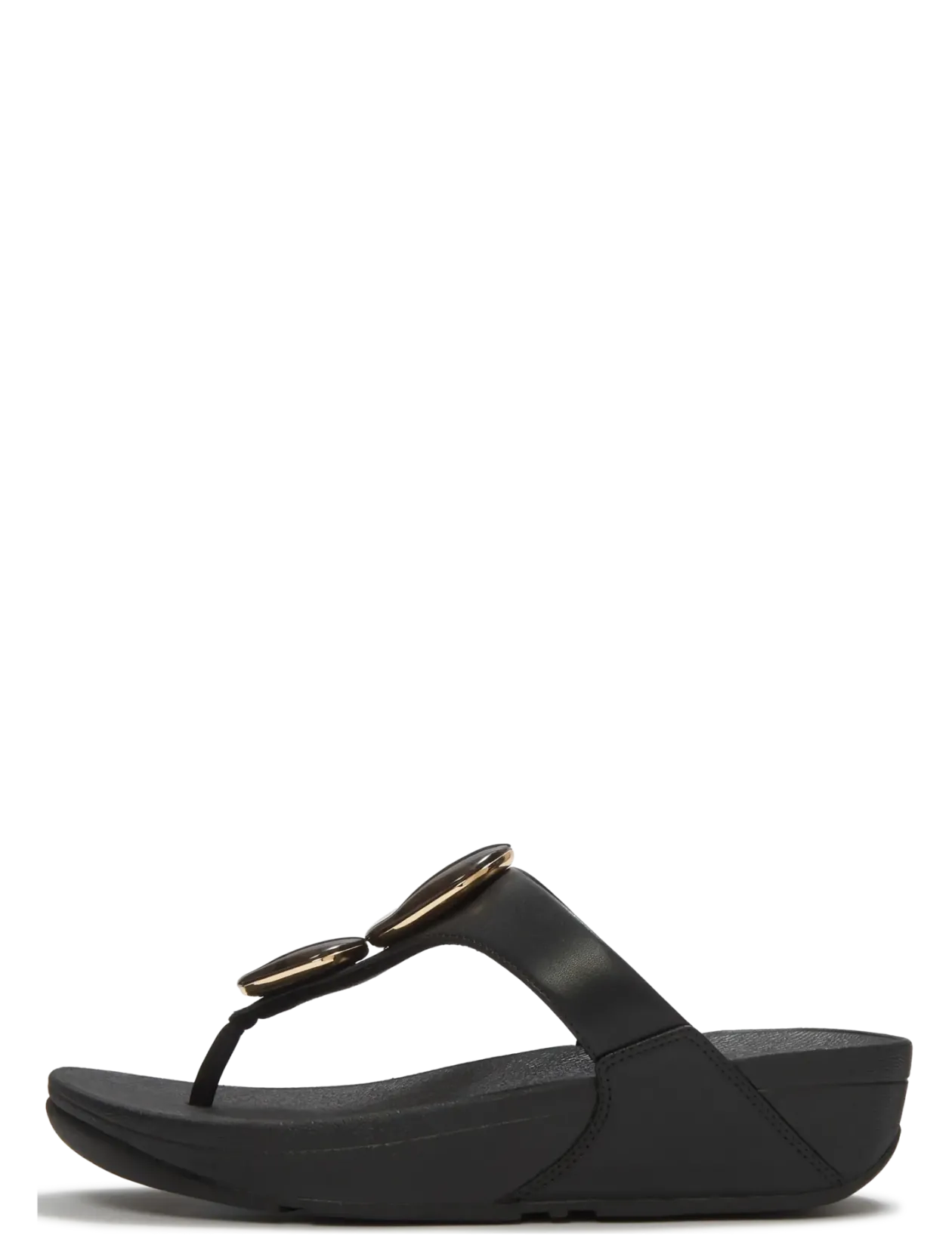 LULU MARBLED-STONE TOE-POST SANDALS - Platformsandaler