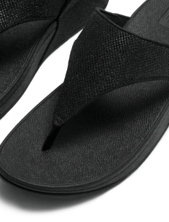 LULU SHIMMERGLITZ TOE-POST SANDALS - Platformsandaler