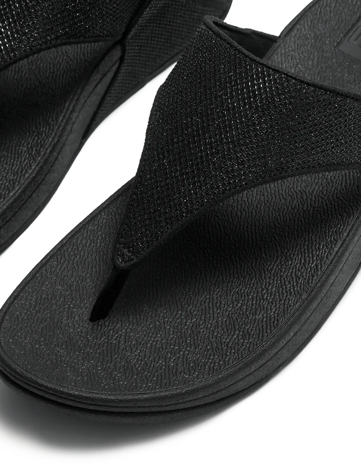 LULU SHIMMERGLITZ TOE-POST SANDALS - Platformsandaler