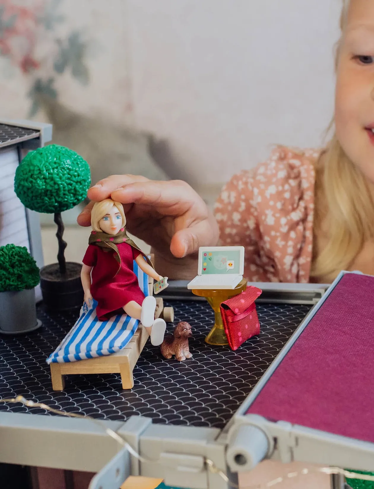 LUNDBY DOCKA MED DATOR - Tilbehør til dukkehuse