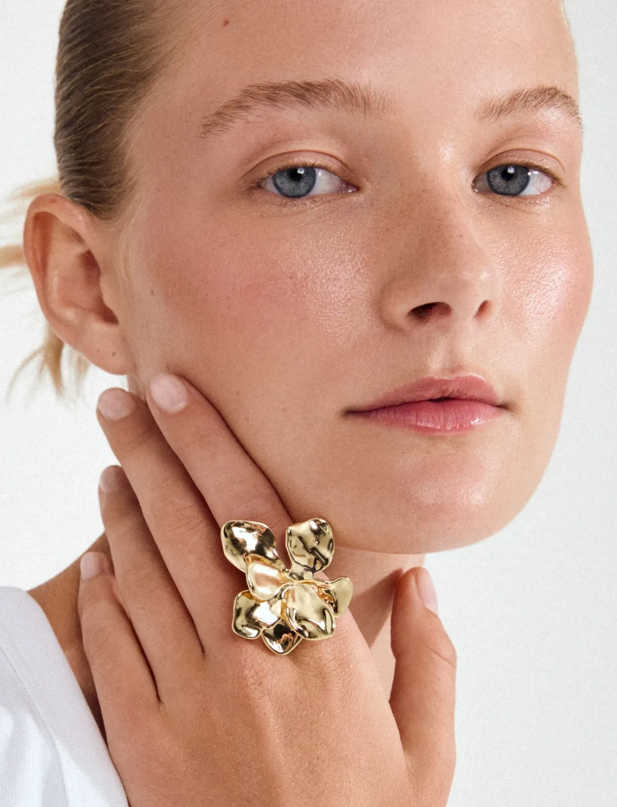 LUNITH ring gold-plated - Ringe