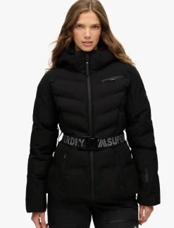 LUXE BELTED SKI PADDED JACKET - Skijakker