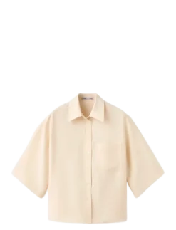 Lyocell overshirt with pocket - Overshirts