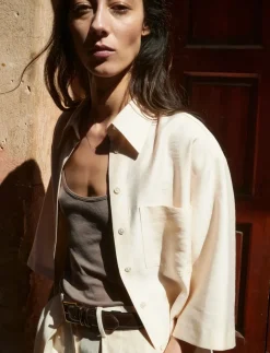 Lyocell overshirt with pocket - Overshirts