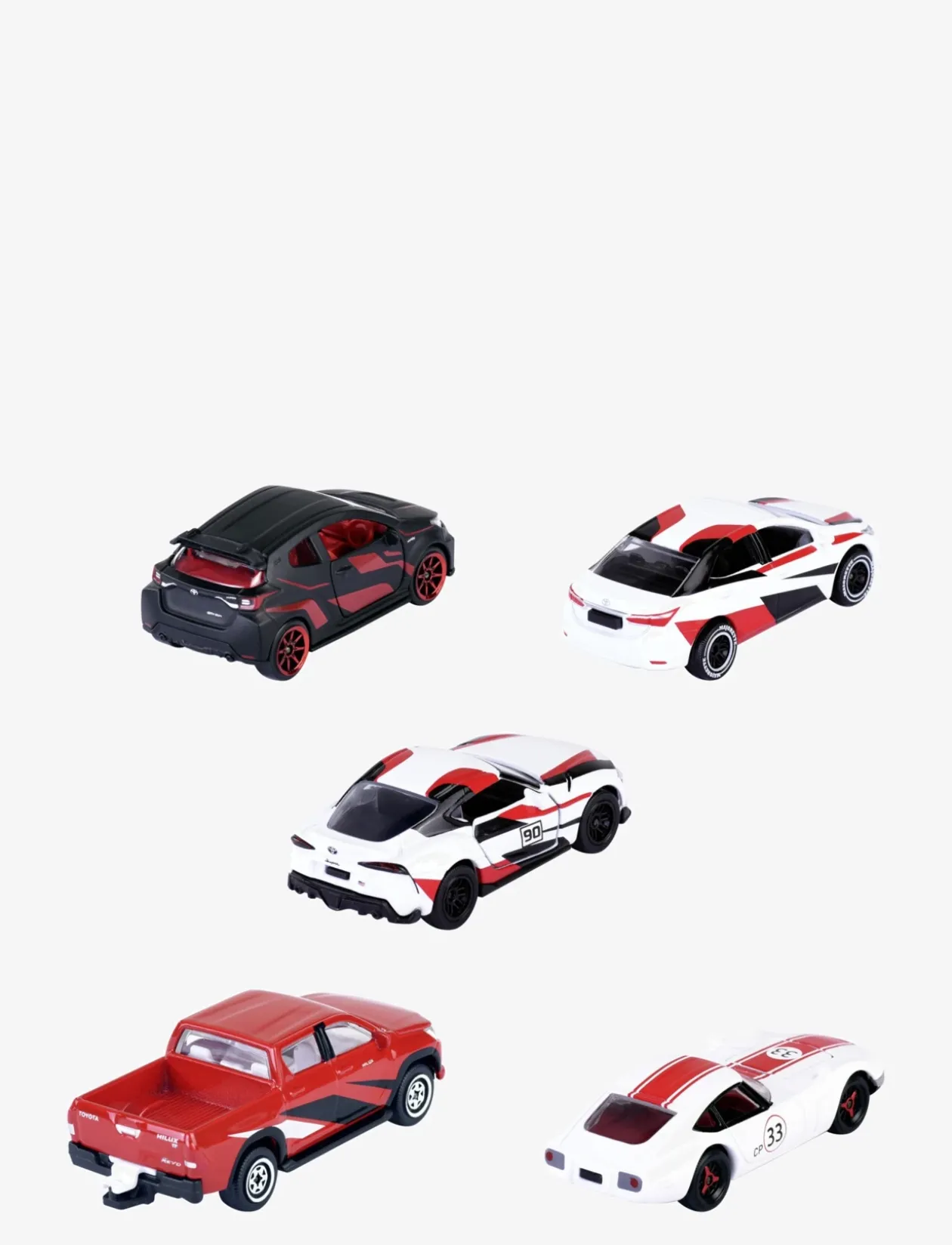 Majorette TOYOTA Racerbil 5-Pack Presentförpackning - Legetøjsbiler