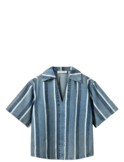 MAKISW STRIPED DENIM SHIRT - Denimskjorter