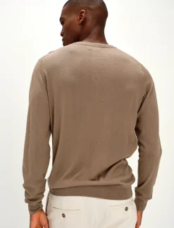 Man Fine Knit O-neck Sweater - Rund hals
