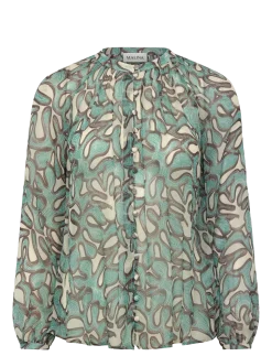 Mareva Silk Chiffon blouse - Langærmede bluser