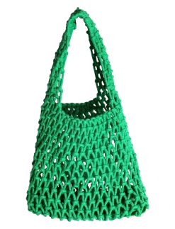 Maria Net Bag Green - Strandtasker