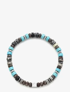 Matheo - Bracelet with stone beads in turquoise - Perlearmbånd