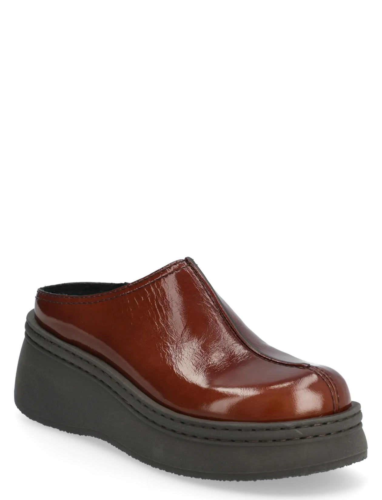 Mego Dark Brown Mules - Mules med hæle