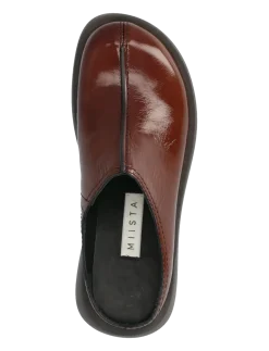 Mego Dark Brown Mules - Mules med hæle