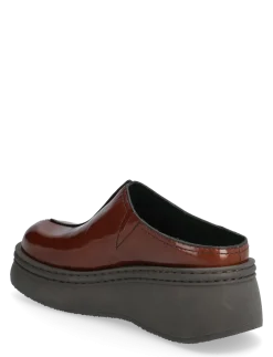 Mego Dark Brown Mules - Mules med hæle