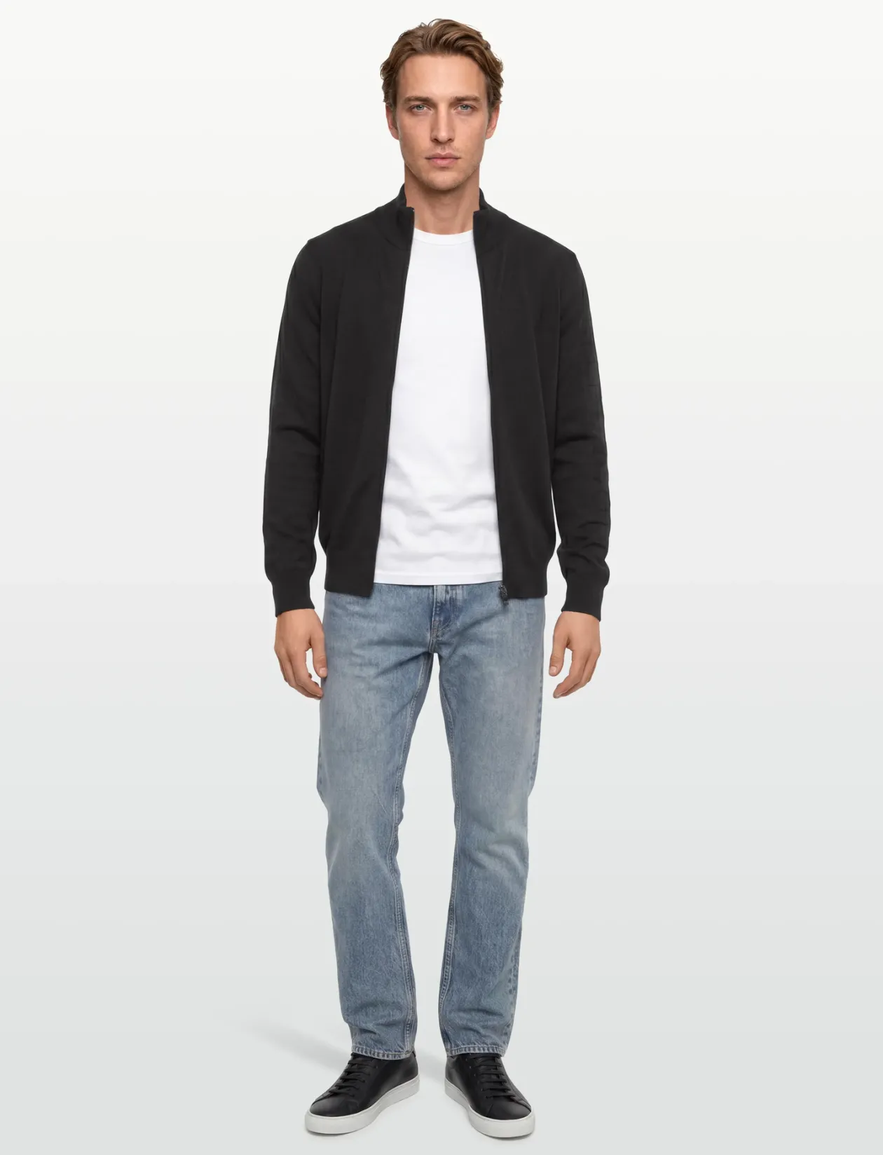 Mesh Logo Knitted Track Jacket - Sweatshirts