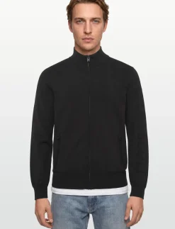 Mesh Logo Knitted Track Jacket - Sweatshirts