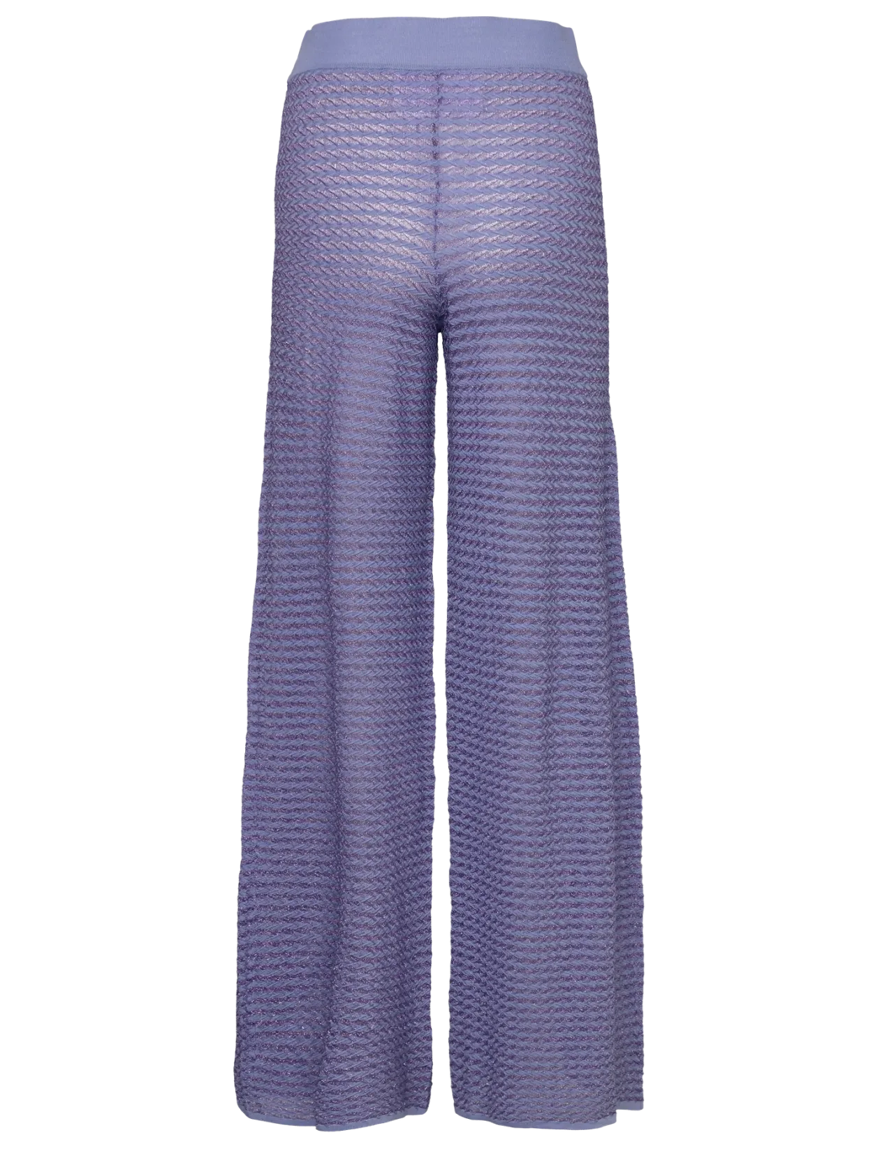 Metallic Knit Pants - Bukser med lige ben