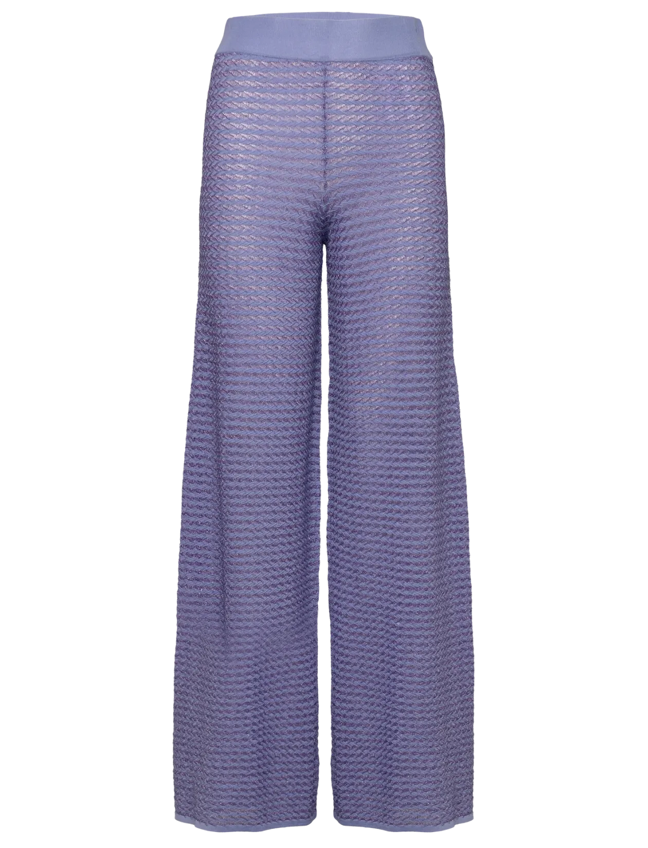 Metallic Knit Pants - Bukser med lige ben