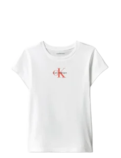MICRO MONOGRAM TOP - Kortærmede