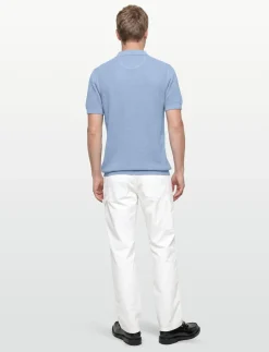 MICRO TEXTURED COTTON SS POLO - Kortærmede poloer