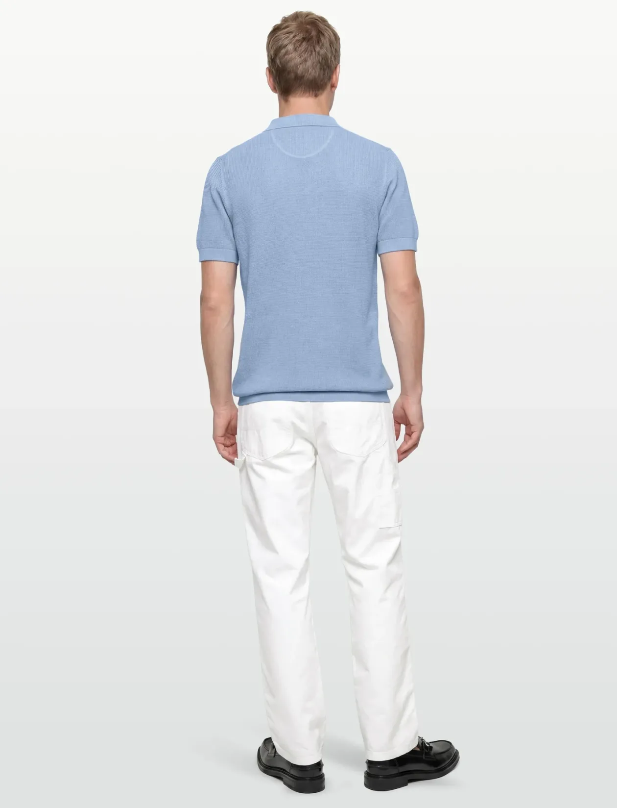 MICRO TEXTURED COTTON SS POLO - Kortærmede poloer
