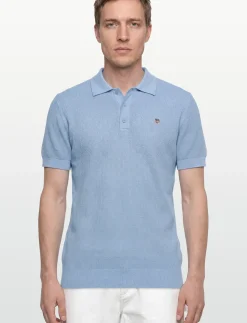 MICRO TEXTURED COTTON SS POLO - Kortærmede poloer
