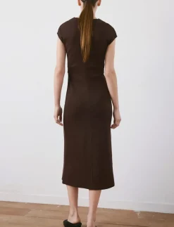 Midi-dress with draped detail - Midi kjoler