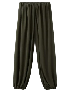 Mid-rise harem pants - Bukser med brede ben