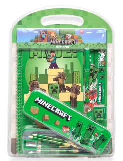 MINECRAFT, bumpersæt med metalkasse, notesbog - Kalendere & Notesbøger