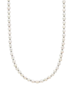 Mini Pearl Choker with Silver - Halskæder