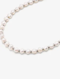Mini Pearl Choker with Silver - Halskæder