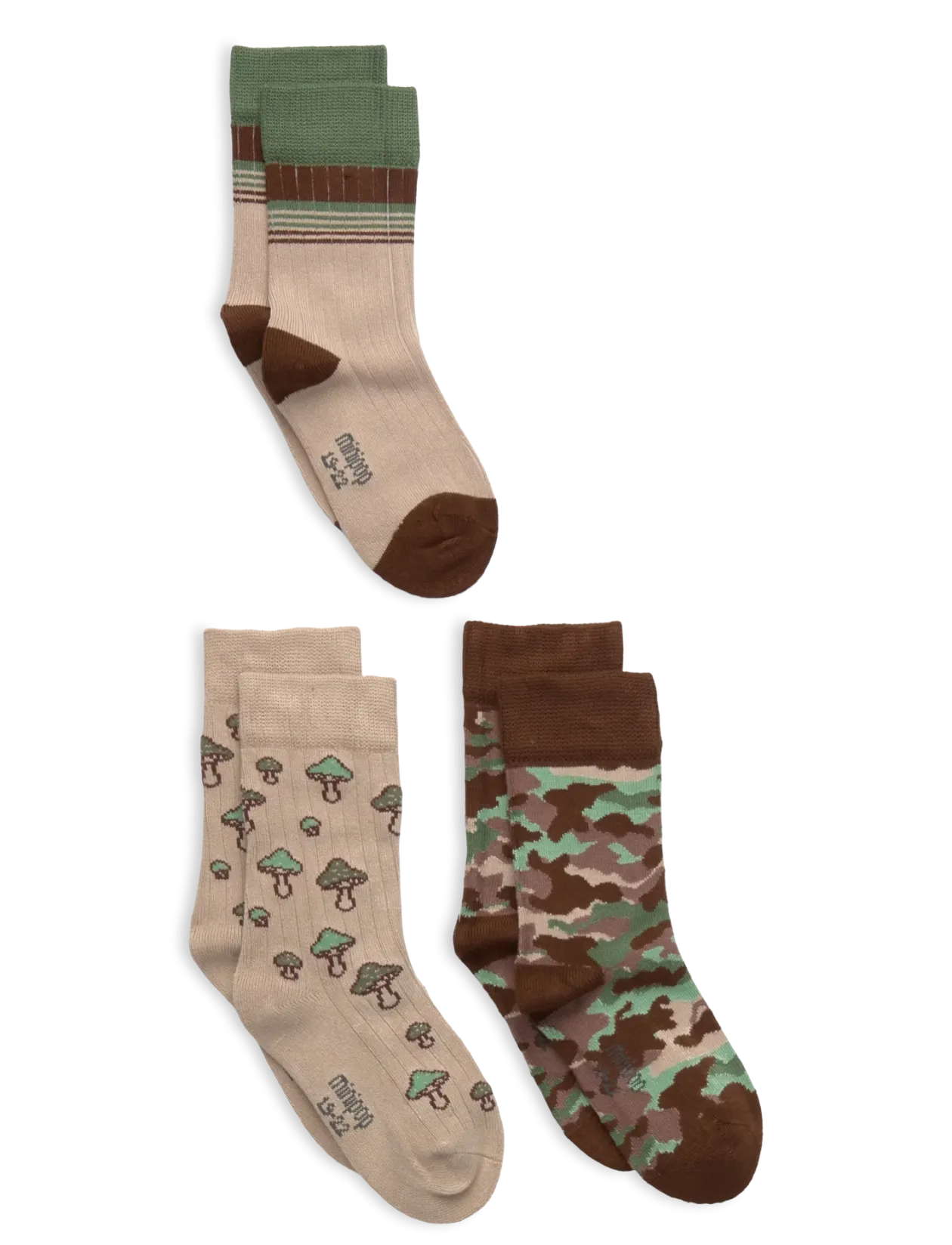 MiniPop Season Bamboo Socks 3 Pcs - Børn