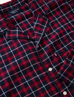 Miranda Organic Cotton Checked Flannel Pajama Set - Pyjamas