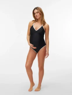 MLBLAIR HALTER CONTRAST HC SWIMSUIT 2F - Badedragter