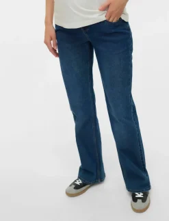 MLEDINA FLARED DB JEANS NOOS - Straight jeans