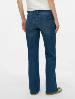 MLEDINA FLARED DB JEANS NOOS - Straight jeans