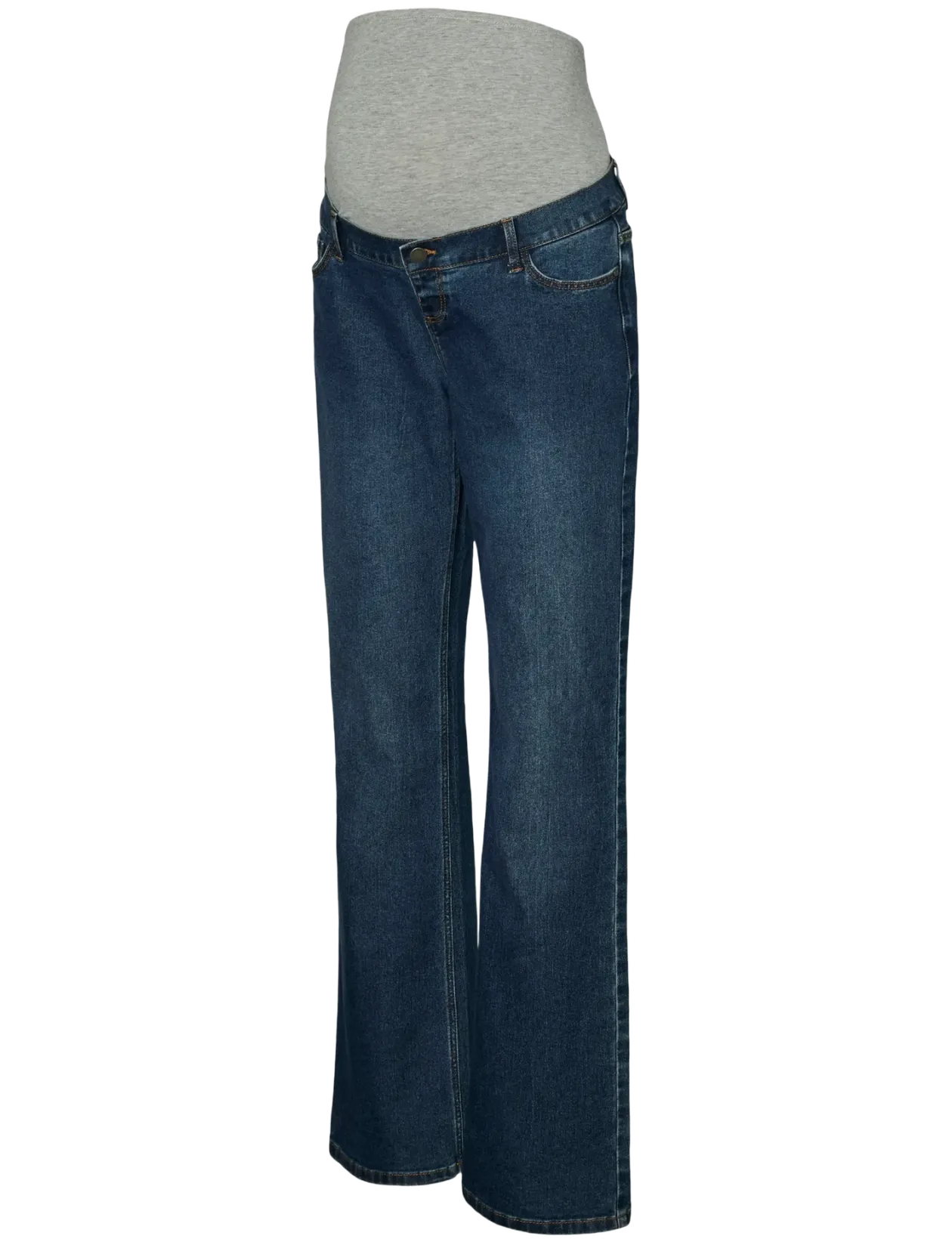 MLEDINA FLARED DB JEANS NOOS - Straight jeans