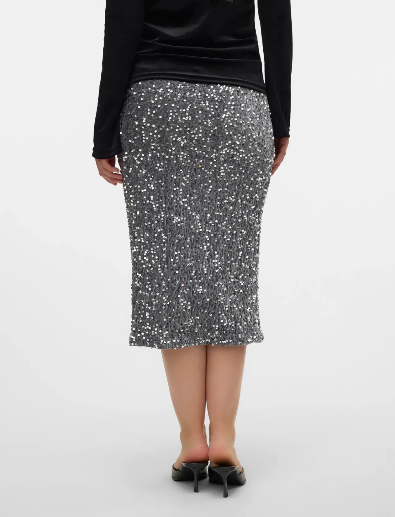 MLGLITTER JRS SKIRT HW - Pencil skirts