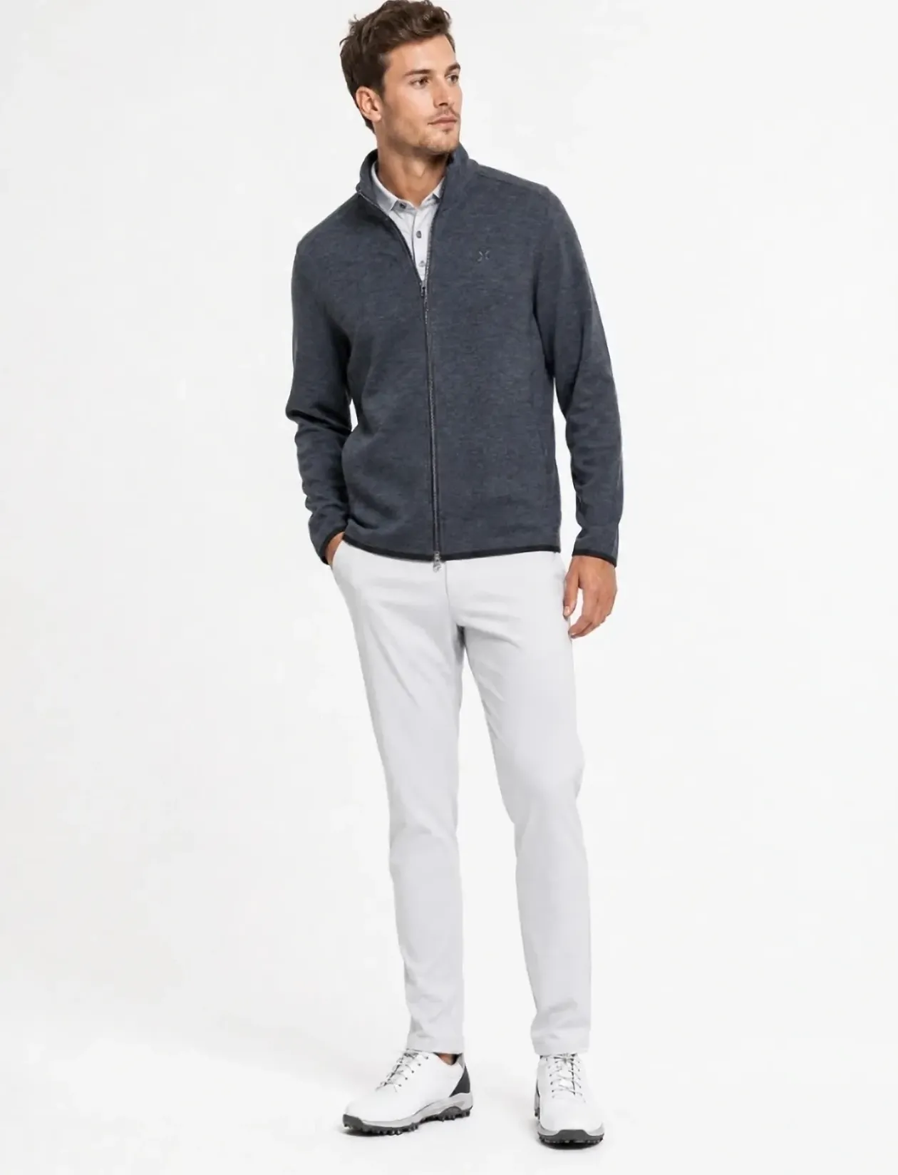 M MATT FULL ZIP - Golfjakker